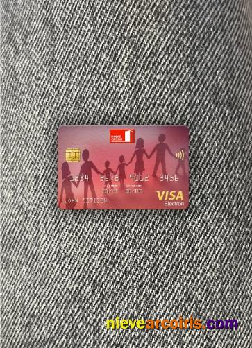 Russia Home Credit bank visa electron card photolook